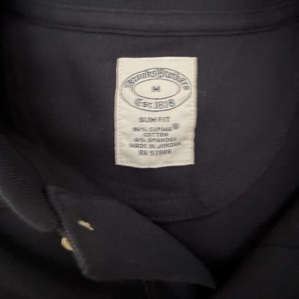 Brooks Brothers Dark Blue Polo Shirt Slim Fit - Picture 3 of 3